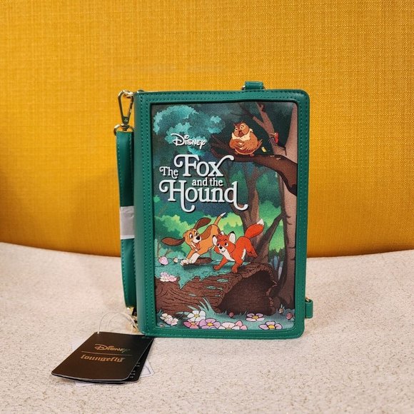 Loungefly Disney Fox and The Hound Classic Story Book Convertible Mini Backpack - Picture 2 of 13